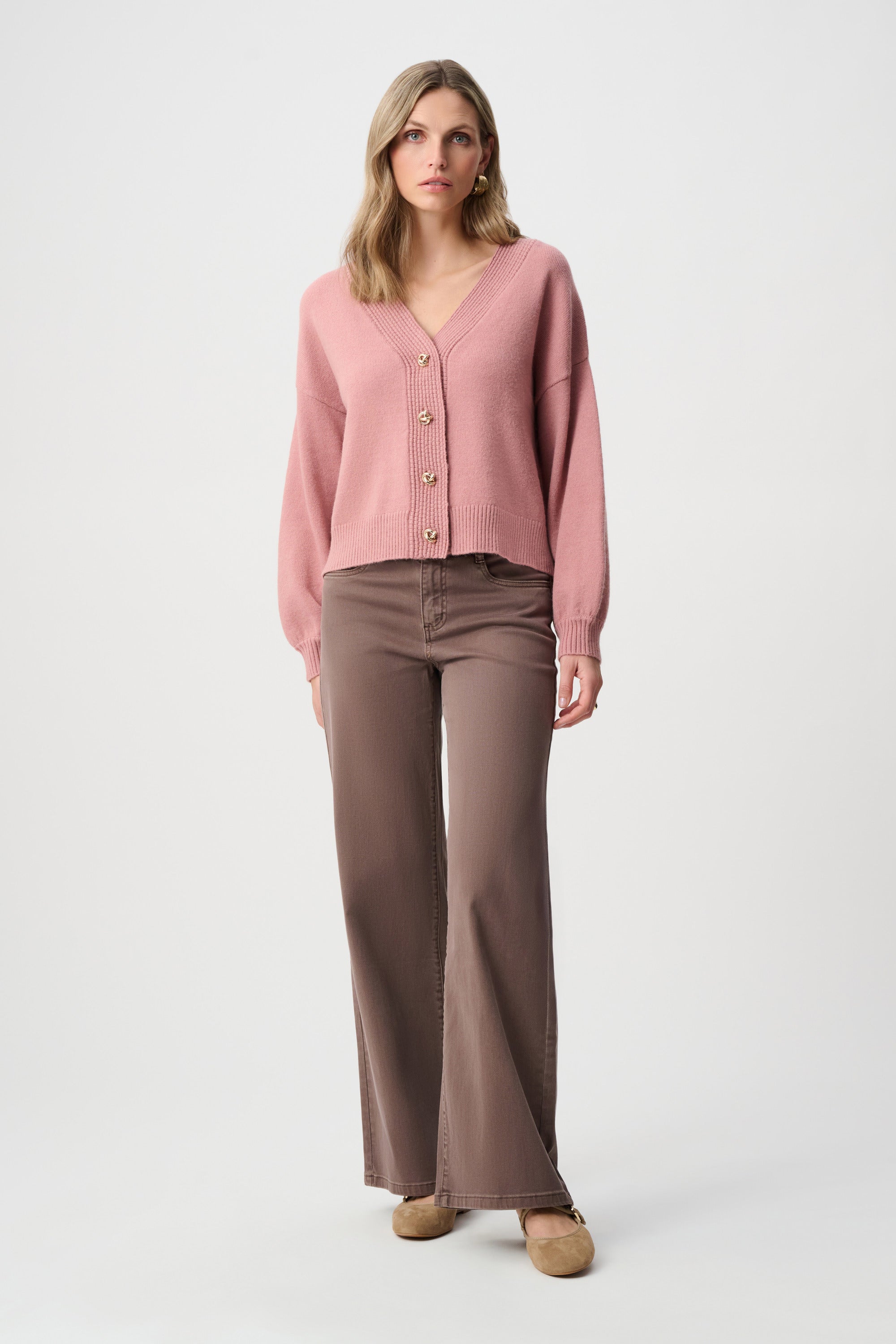 Joseph Ribkoff V-Neck Boxy Cardigan