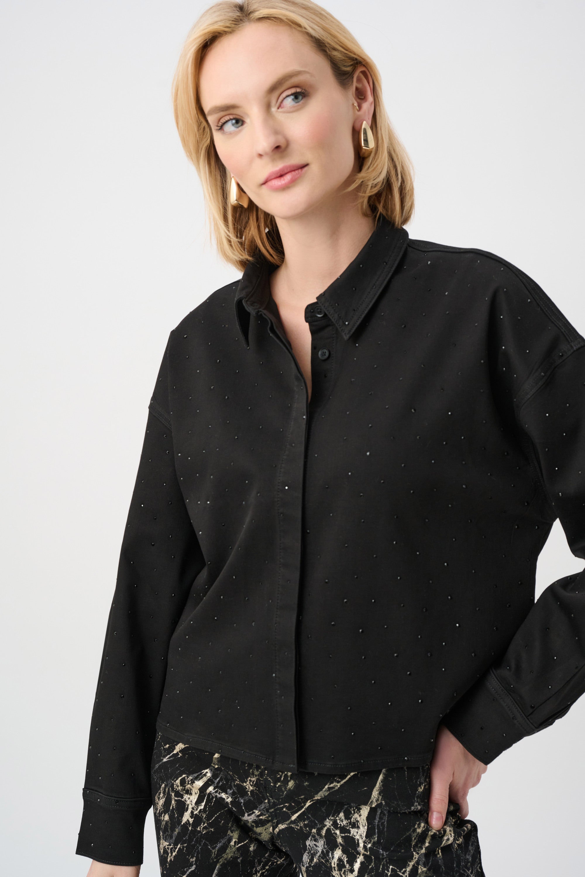 Joseph Ribkoff Crop Jean Jacket