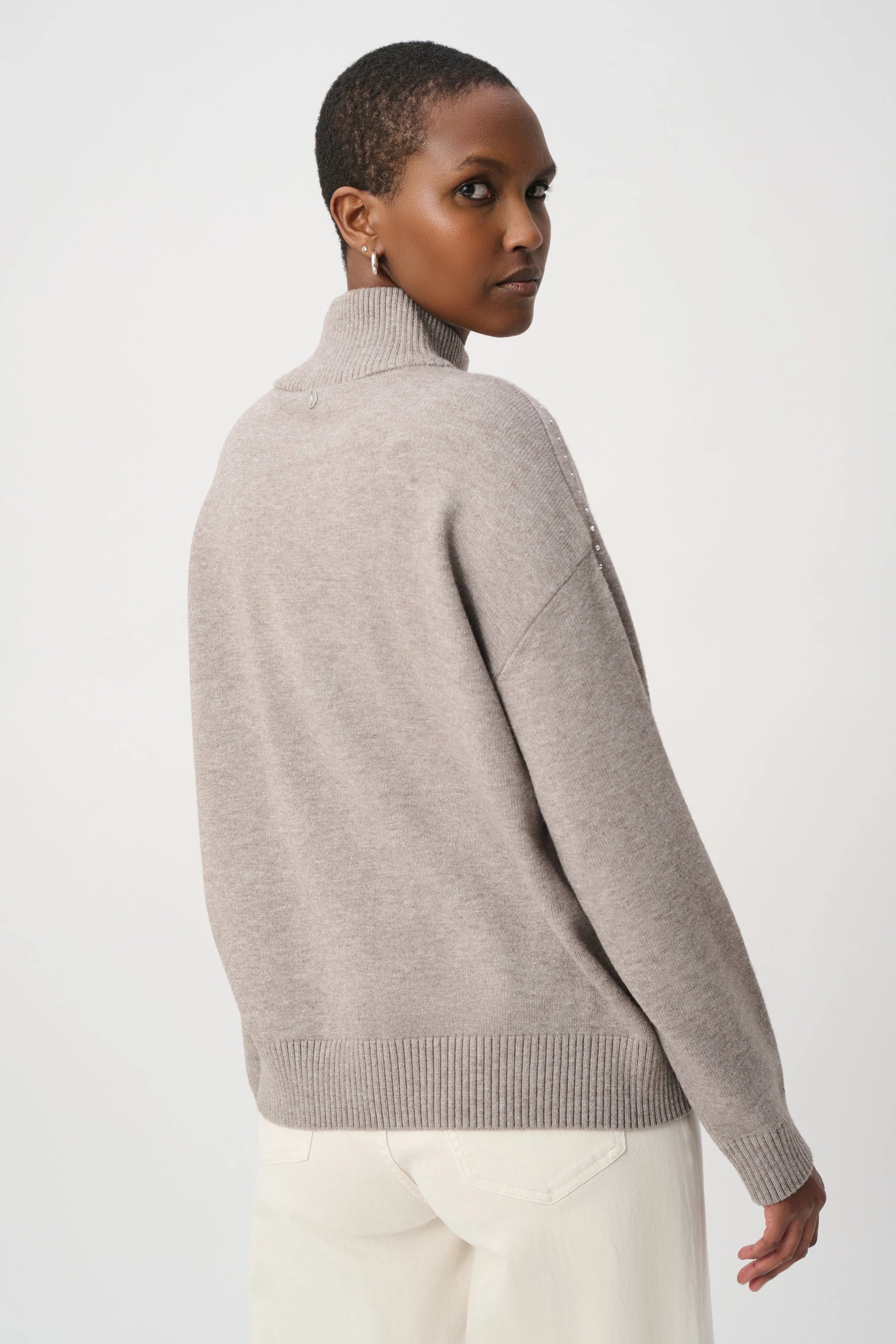 Joseph RIbkoff Embellished Turtleneck Sweater