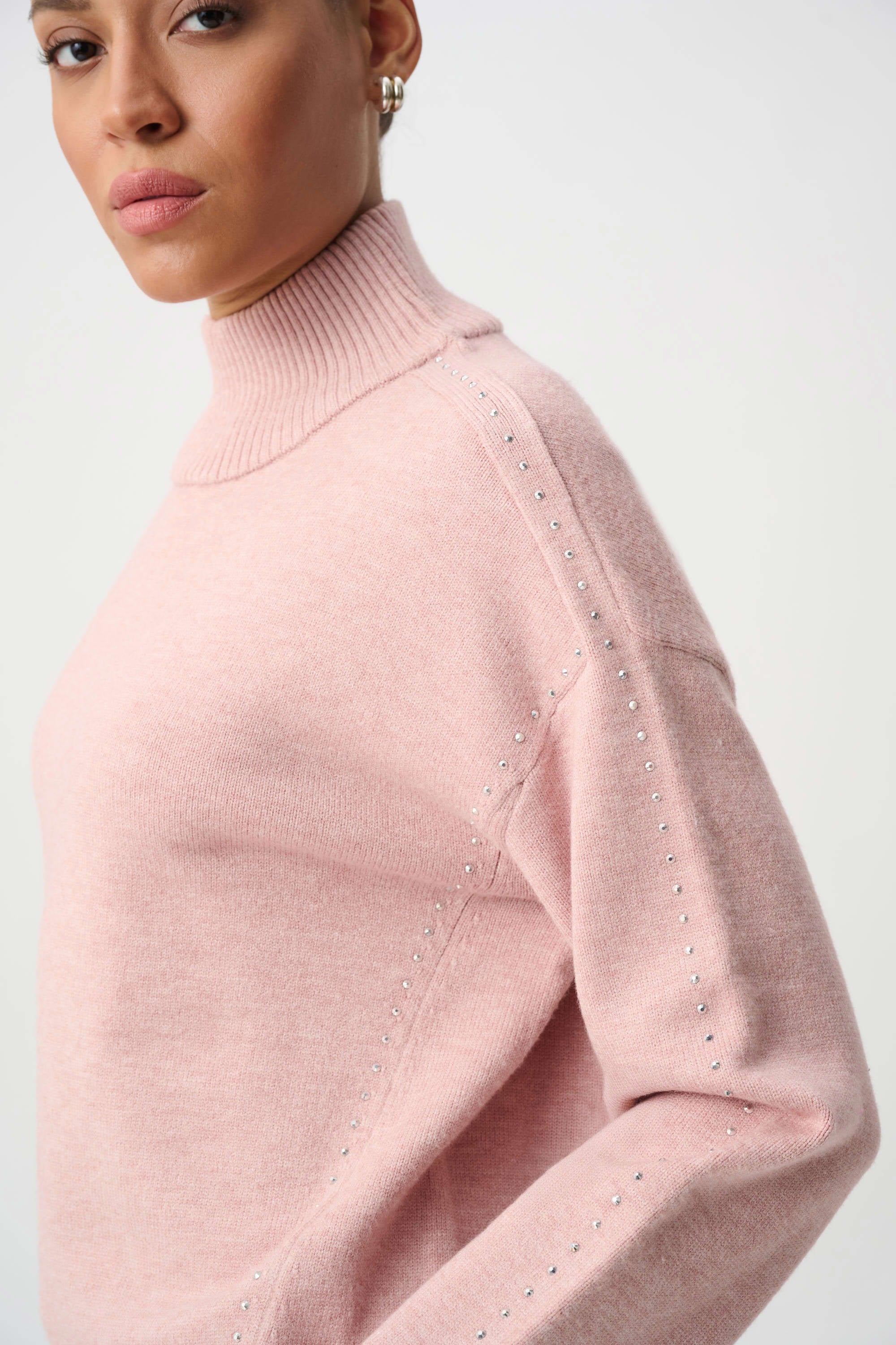 Joseph RIbkoff Embellished Turtleneck Sweater