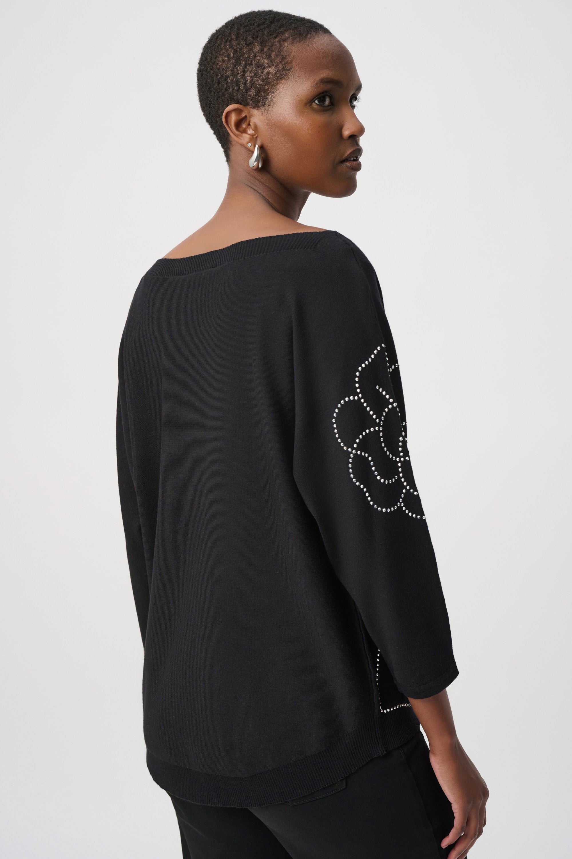Joseph Ribkoff Pullover With Flower Applique