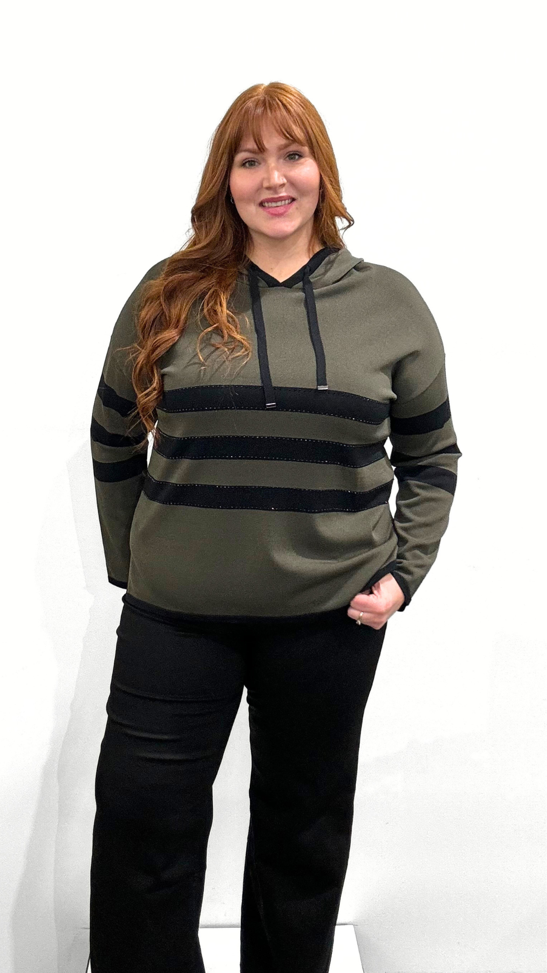 Joseph Ribkoff Hooded Top