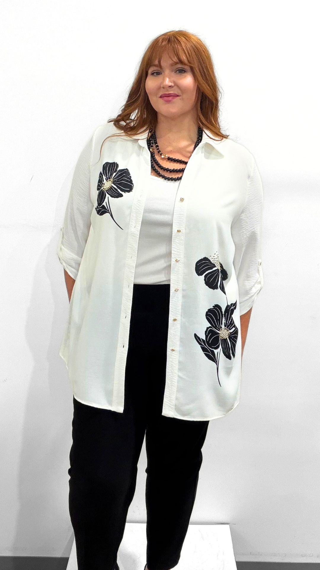 Frank Lyman Floral Classic Blouse