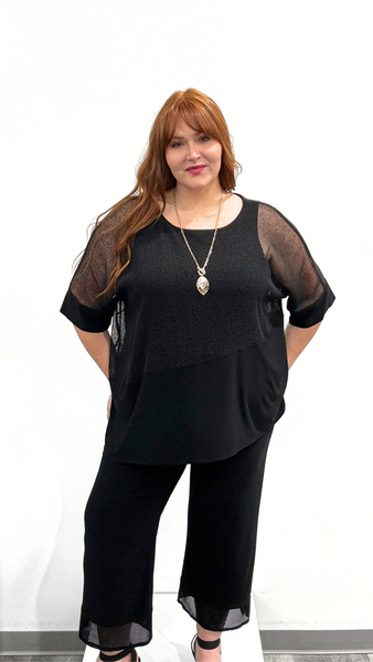 Joseph Ribkoff Mesh Silky Top