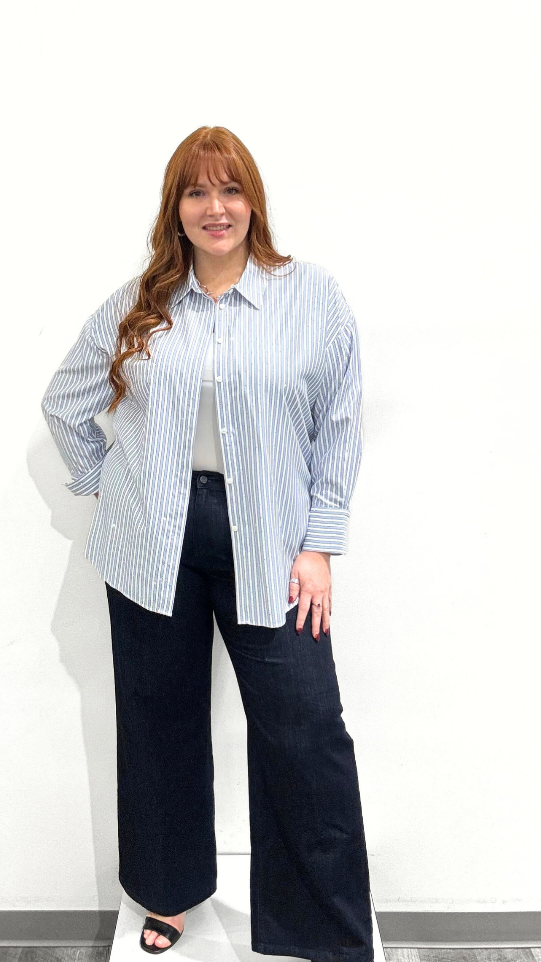 Joseph Ribkoff Stripe Boxy Blouse