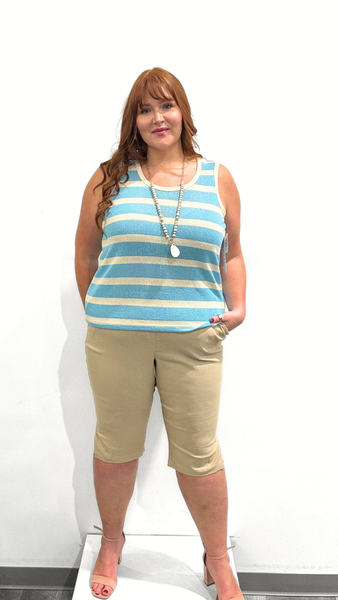 Tribal Stripe Sleeveless Top