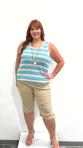 Tribal Stripe Sleeveless Top