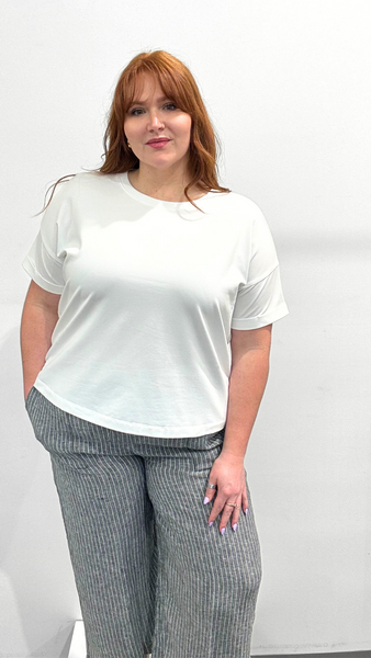 Eileen Fisher Crew Neck Boxy Tee