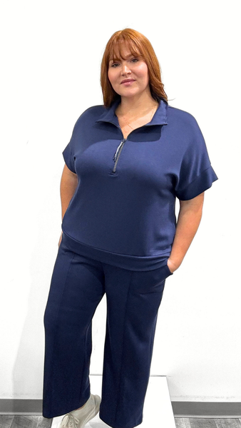 Tribal Zip Short Sleeve Sweatshirt