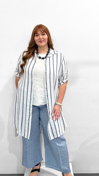 Orange Linen Tunic