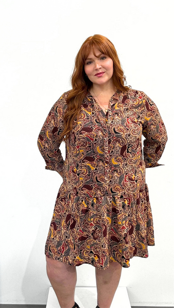 Dex Flouce Hem Dress