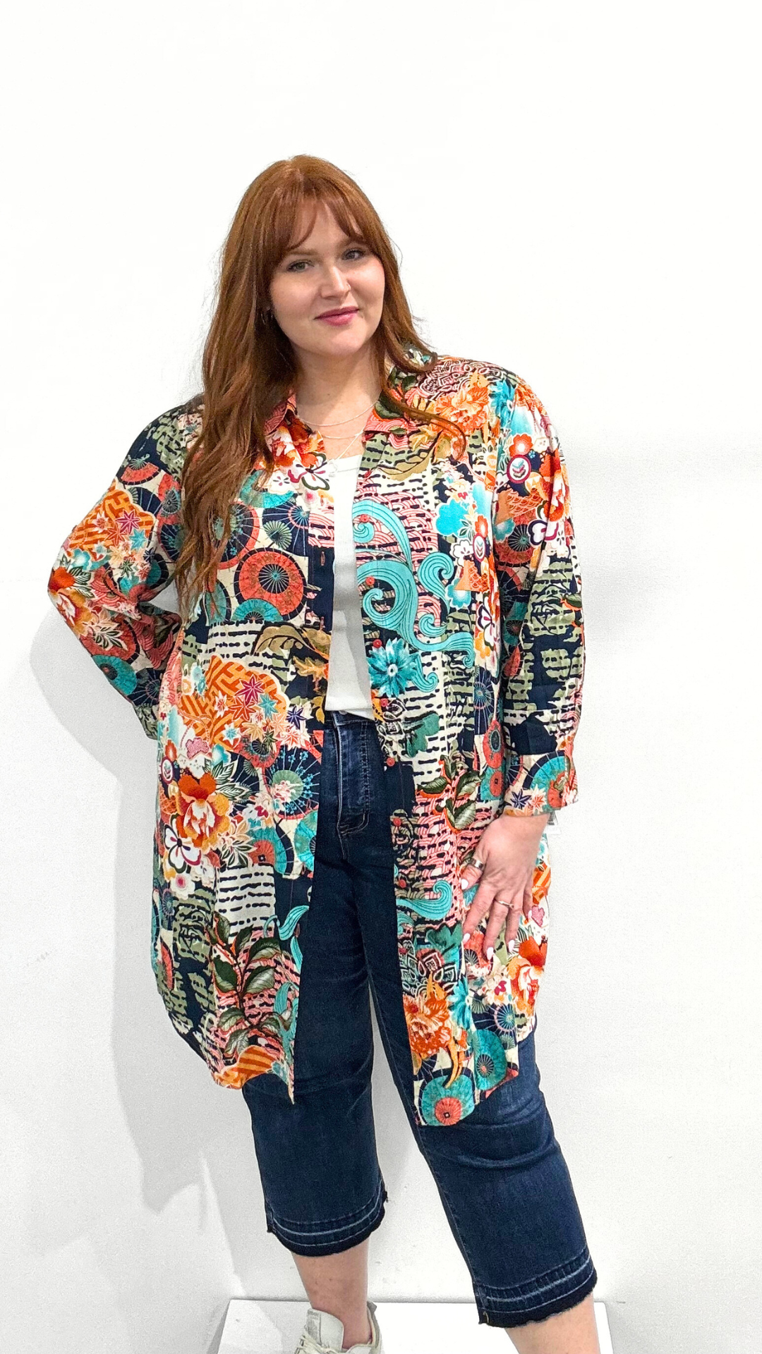 Orientique Button Dress or Shirt