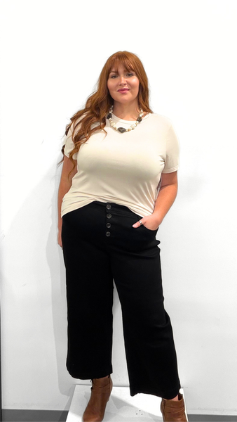 Tribal Audrey Button Fly Denim Jeans