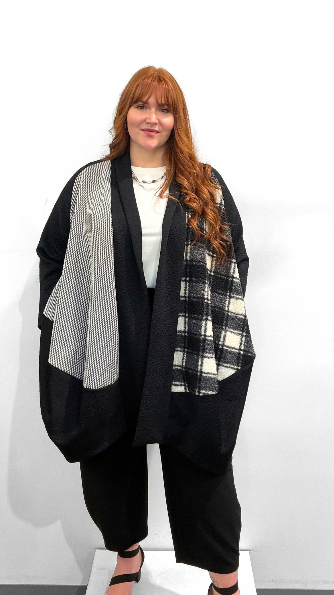 Marie La Lune Textured Print Cardigan