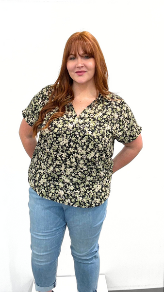 NYDJ Short Sleeve Becky Blouse