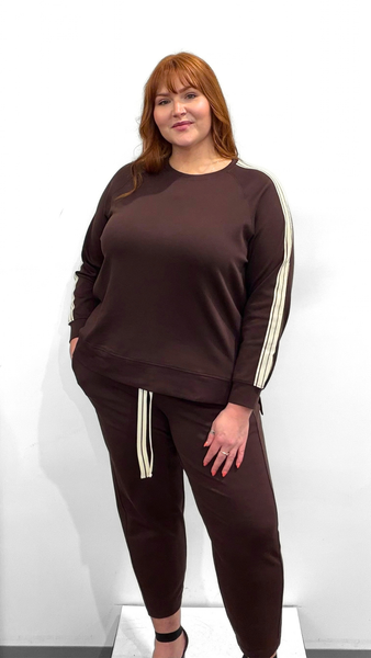 Tirelli Stripe Sleeve Sweater