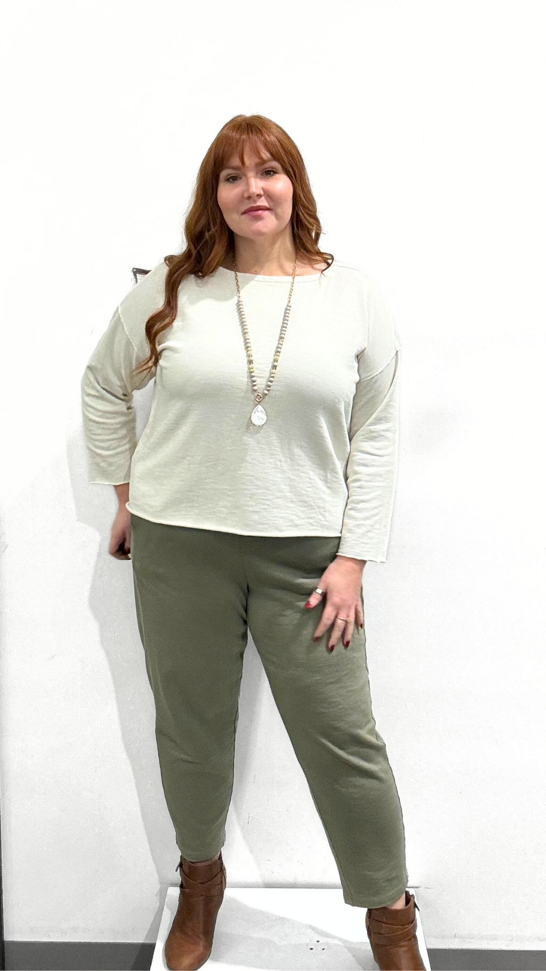 Eileen Fisher Bateau Neck Boxy Top