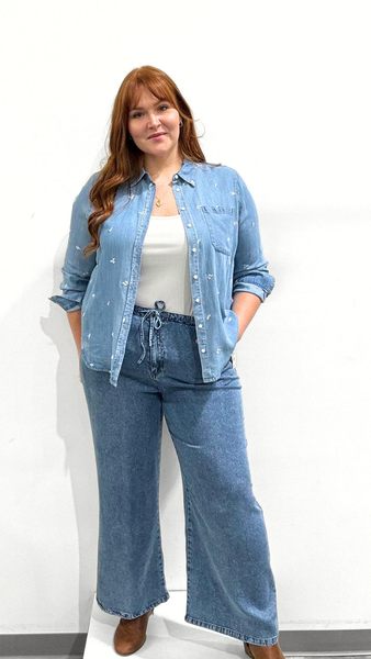 Dex Embroidered Button Shirt