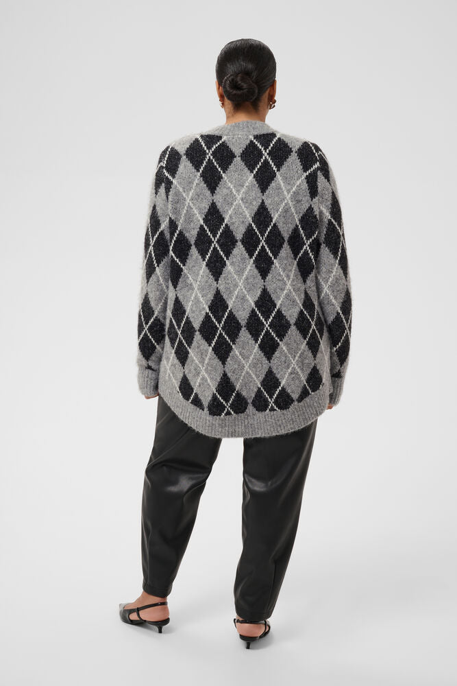 Kaffe Curve Sima Argyle Cardigan