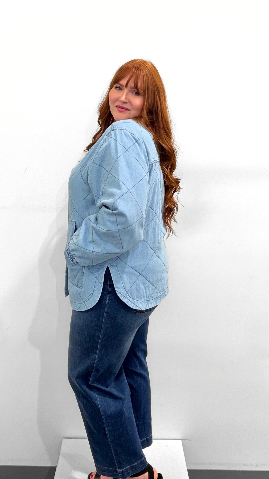 Tribal Denim Quilted Jacket
