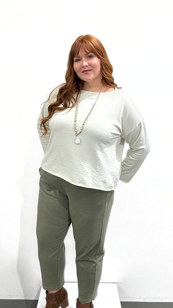 Eileen Fisher Bateau Neck Boxy Top