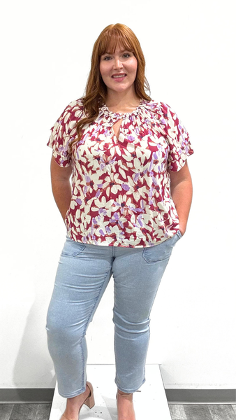 Dex Flutter Sleeve Blouse