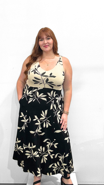 Tribal Sleeveless Combo Dress