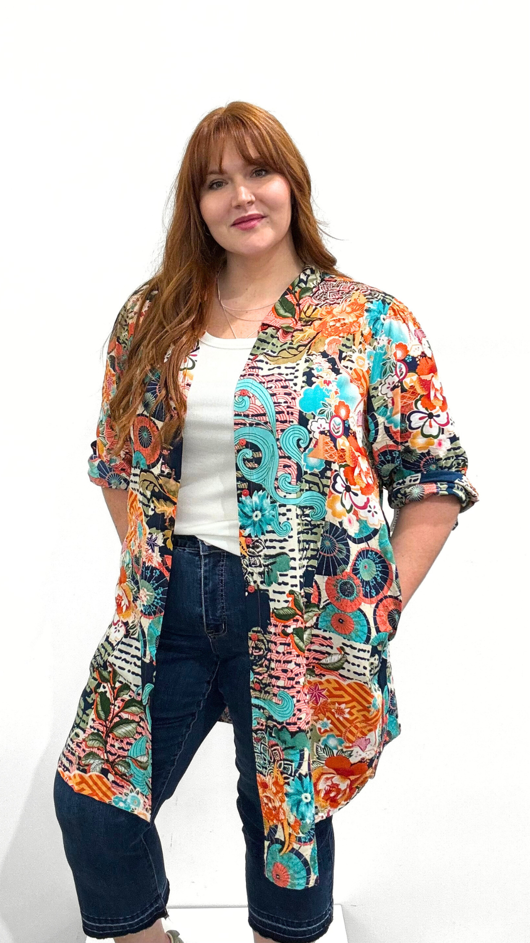 Orientique Button Dress or Shirt