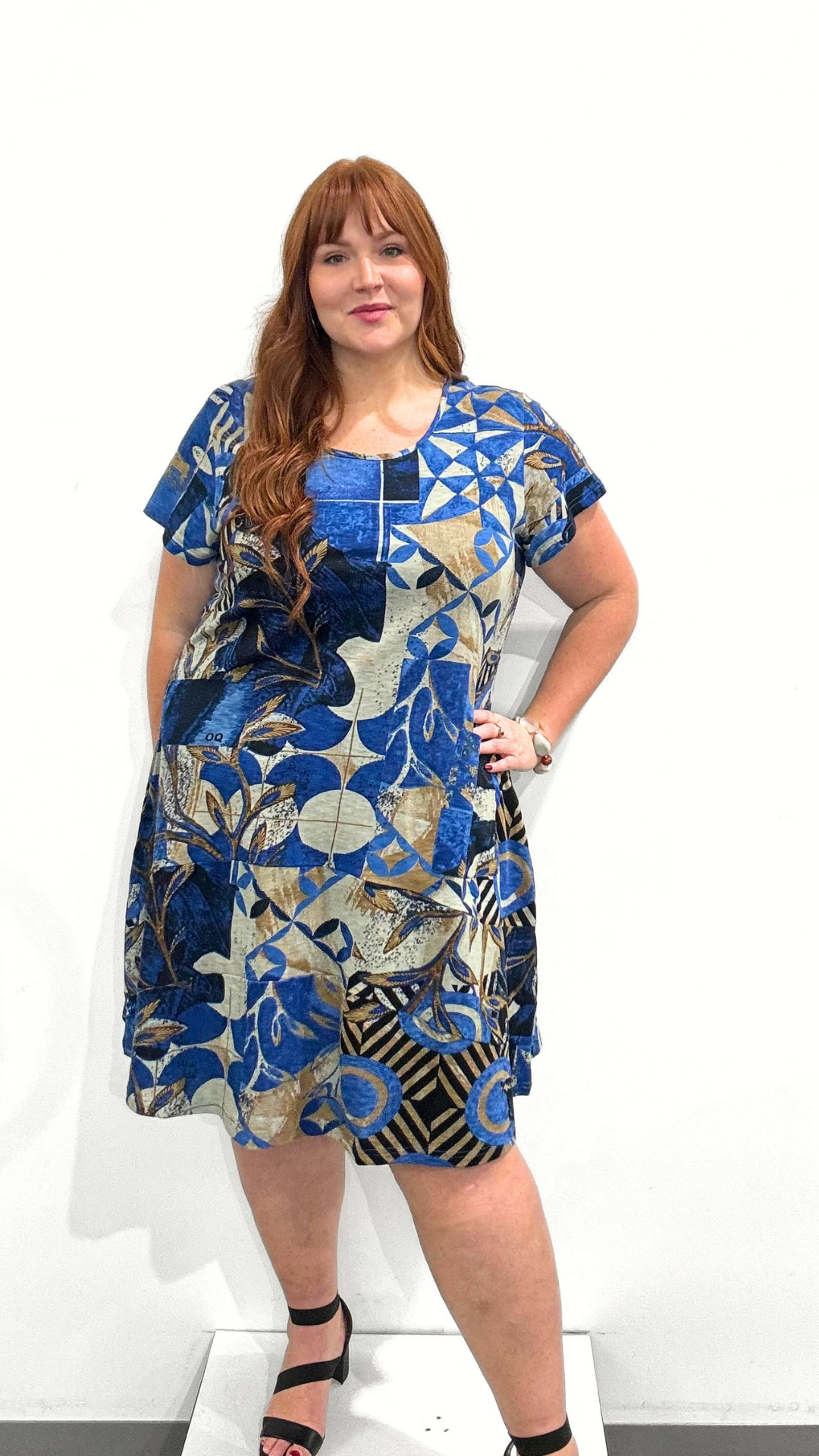 Orientique Shift Flair Dress