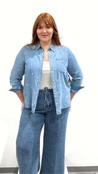 Dex Embroidered Button Shirt