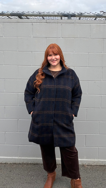 Eileen Fisher High Collar Coat
