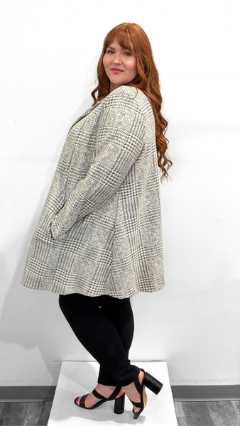 Joseph Ribkoff Plaid Aline Coat