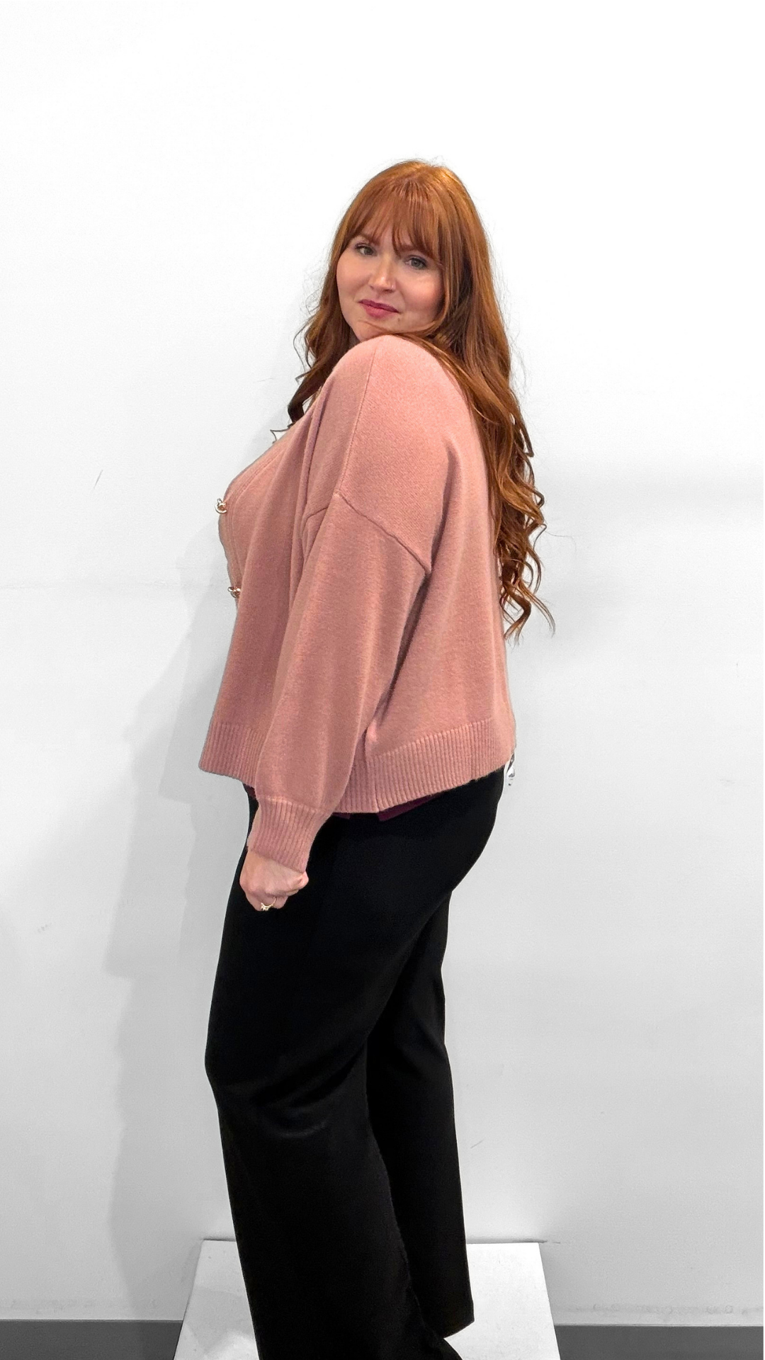 Joseph Ribkoff V-Neck Boxy Cardigan