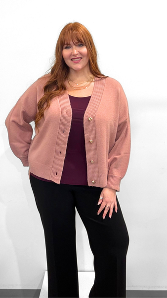 Joseph Ribkoff V-Neck Boxy Cardigan