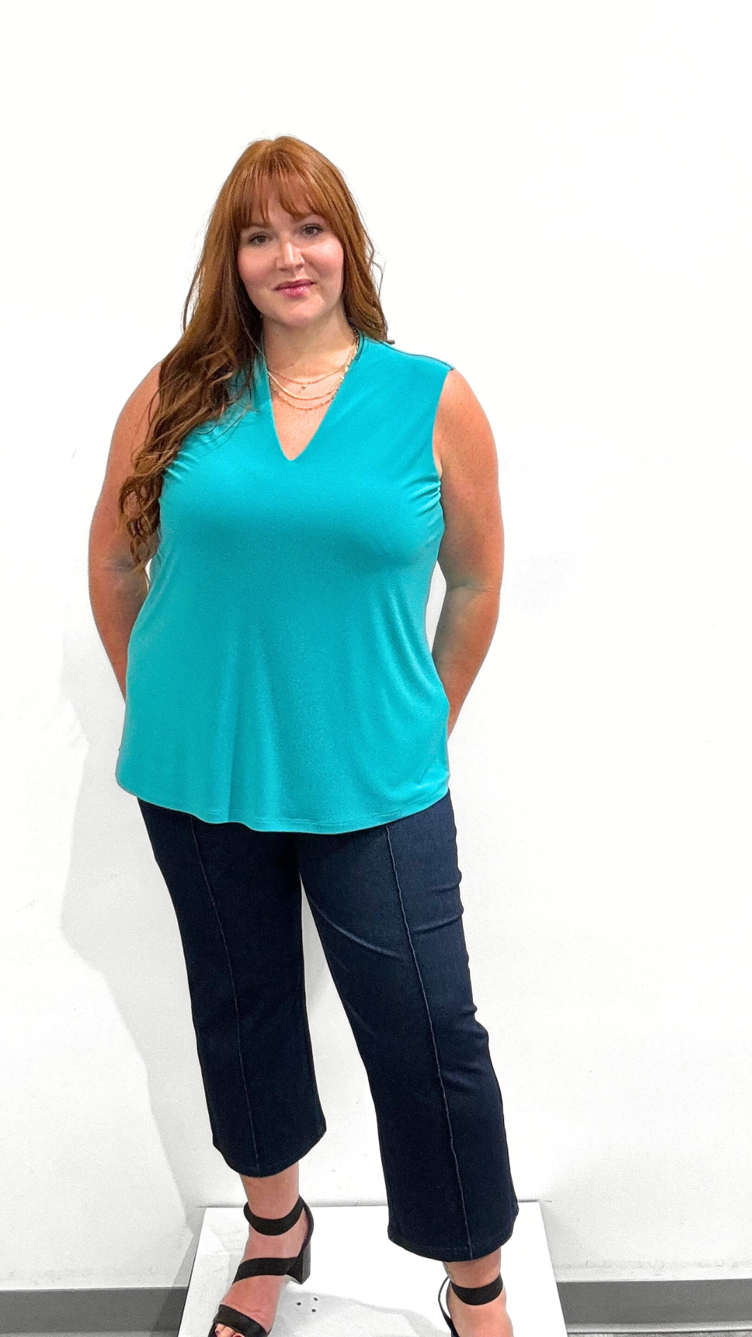 Joseph Ribkoff V-Neck Sleeveless Tunic