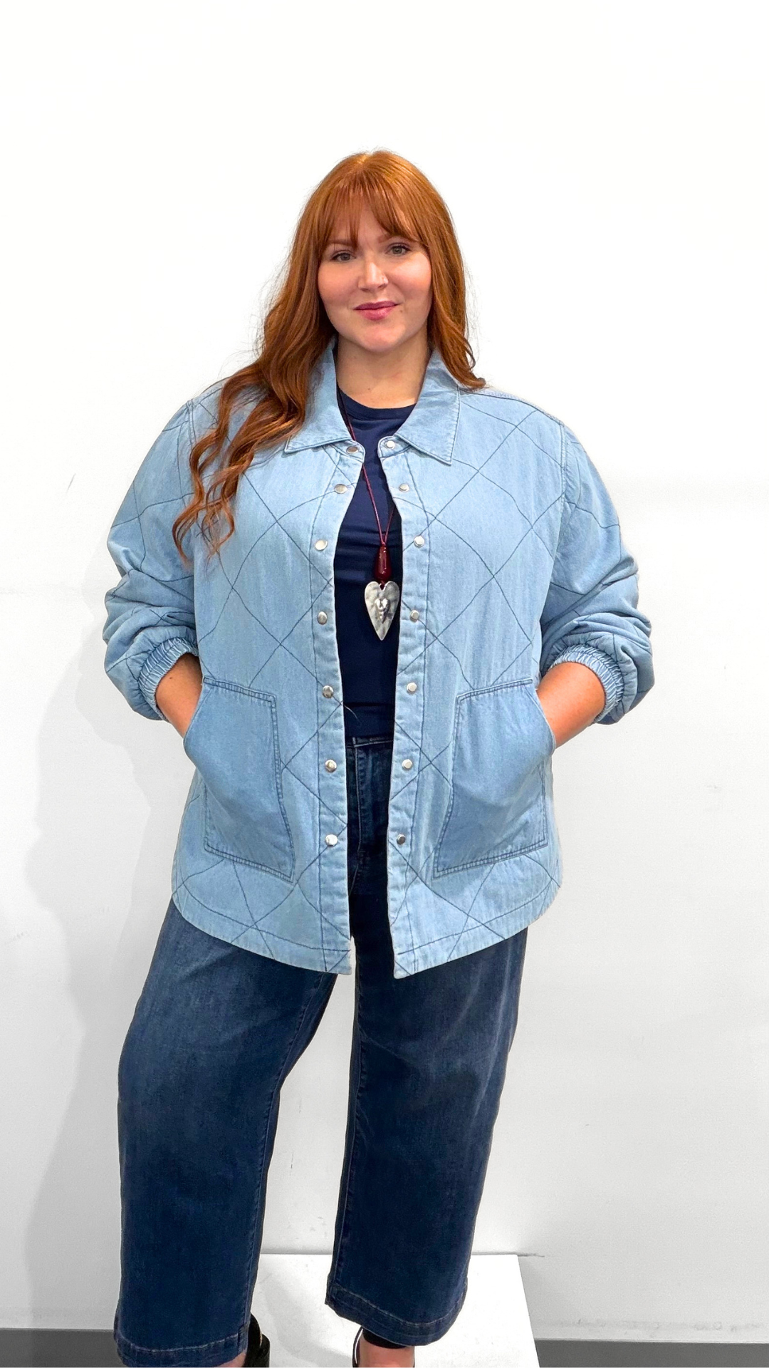 Tribal Denim Quilted Jacket