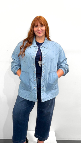Tribal Denim Quilted Jacket