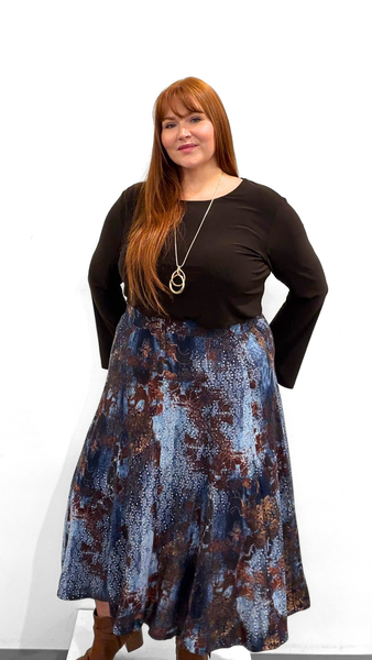 Frank Lyman Printed Maxi Skirt