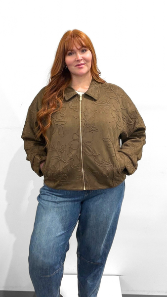 Tribal Faux Suede Jacket