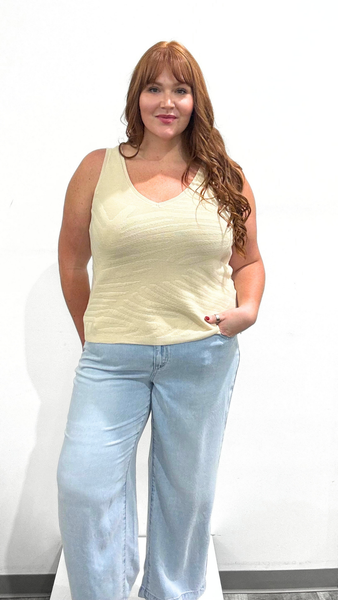 Tribal Sleeveless V-Neck Top