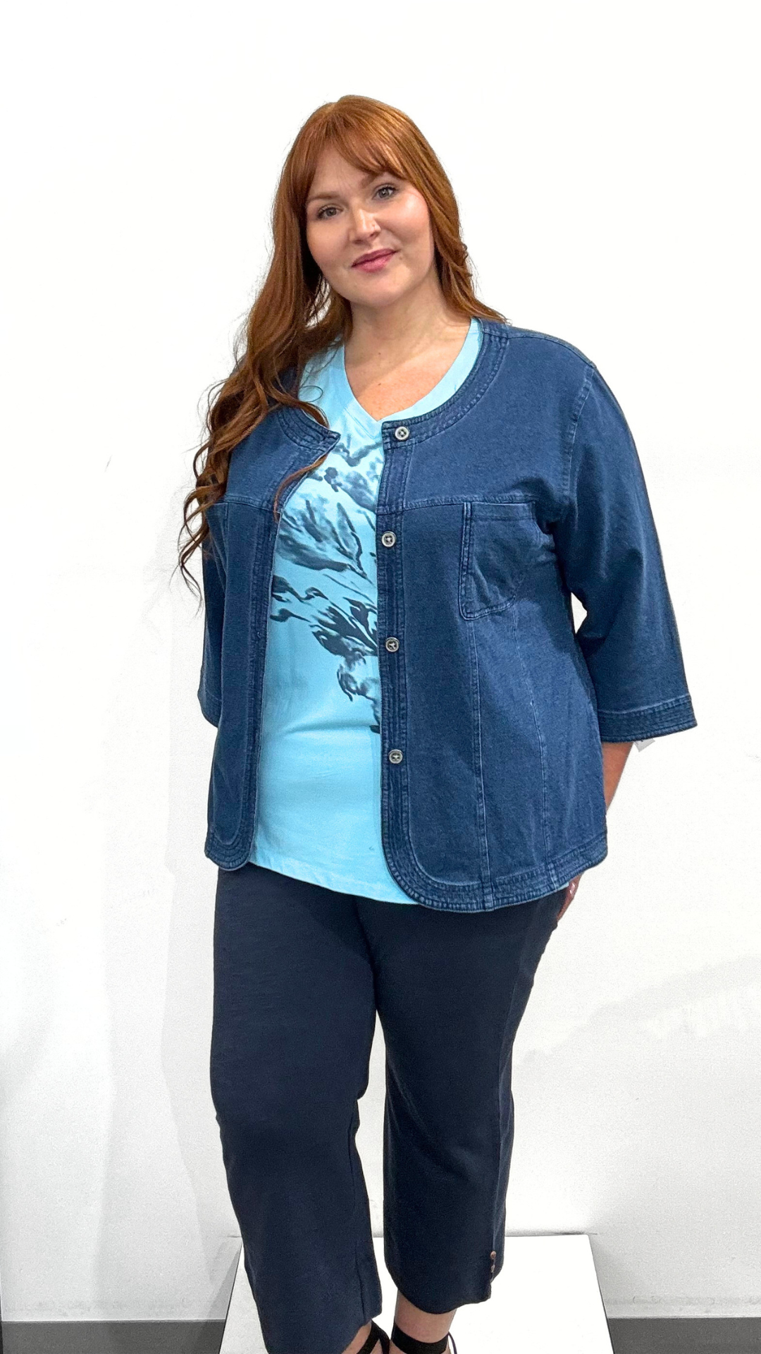 Wild Palms 3/4 Sleeve Cardigan