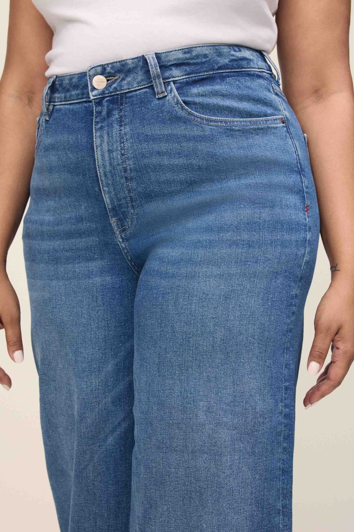 Warp And Weft ICN Crop Wide Jean