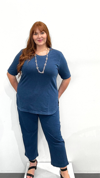 Wild Palms Elbow Sleeve Top