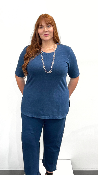 Wild Palms Elbow Sleeve Top