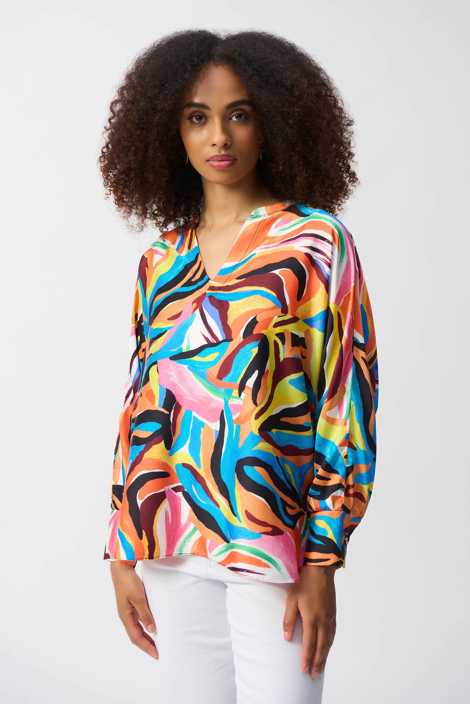 Joseph Ribkoff Abstract Print Top