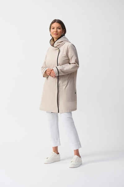 Joseph Ribkoff Hooded Trapeze Coat