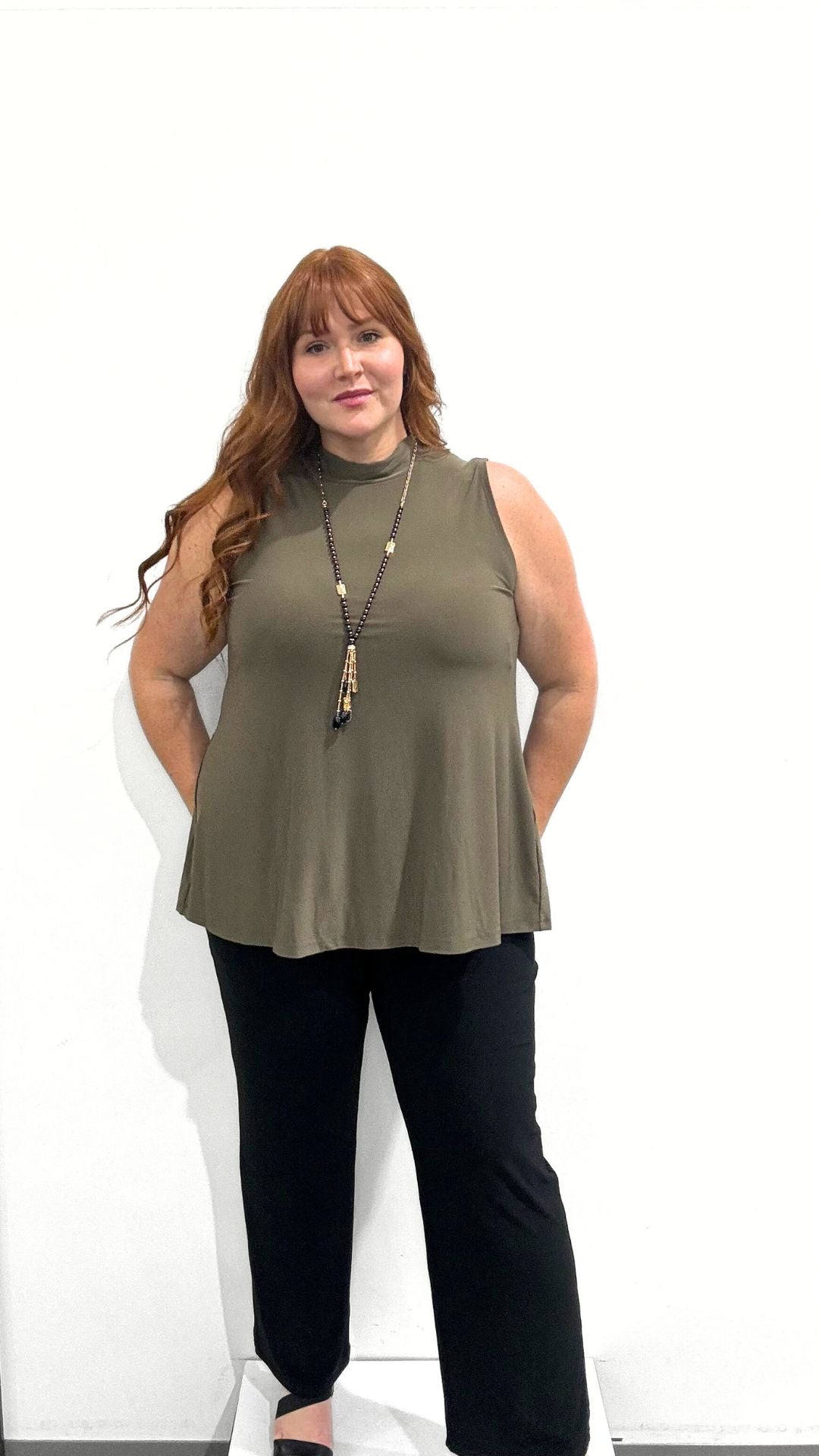 Sympli Mock Neck Top