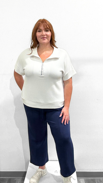 Tribal Zip Short Sleeve Sweatshirt