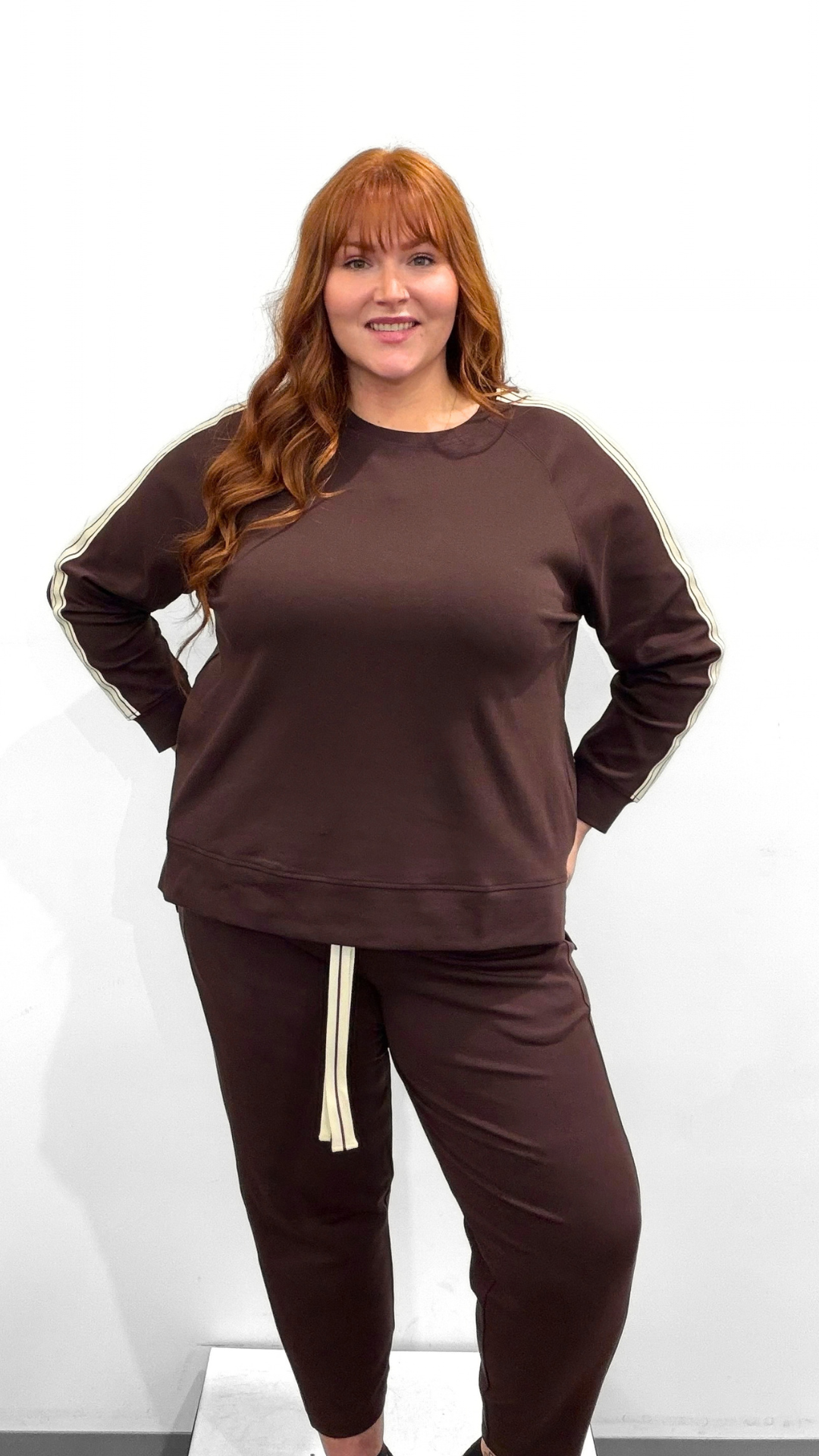 Tirelli Stripe Sleeve Sweater