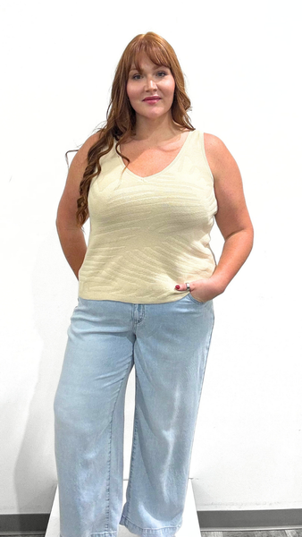 Tribal Sleeveless V-Neck Top